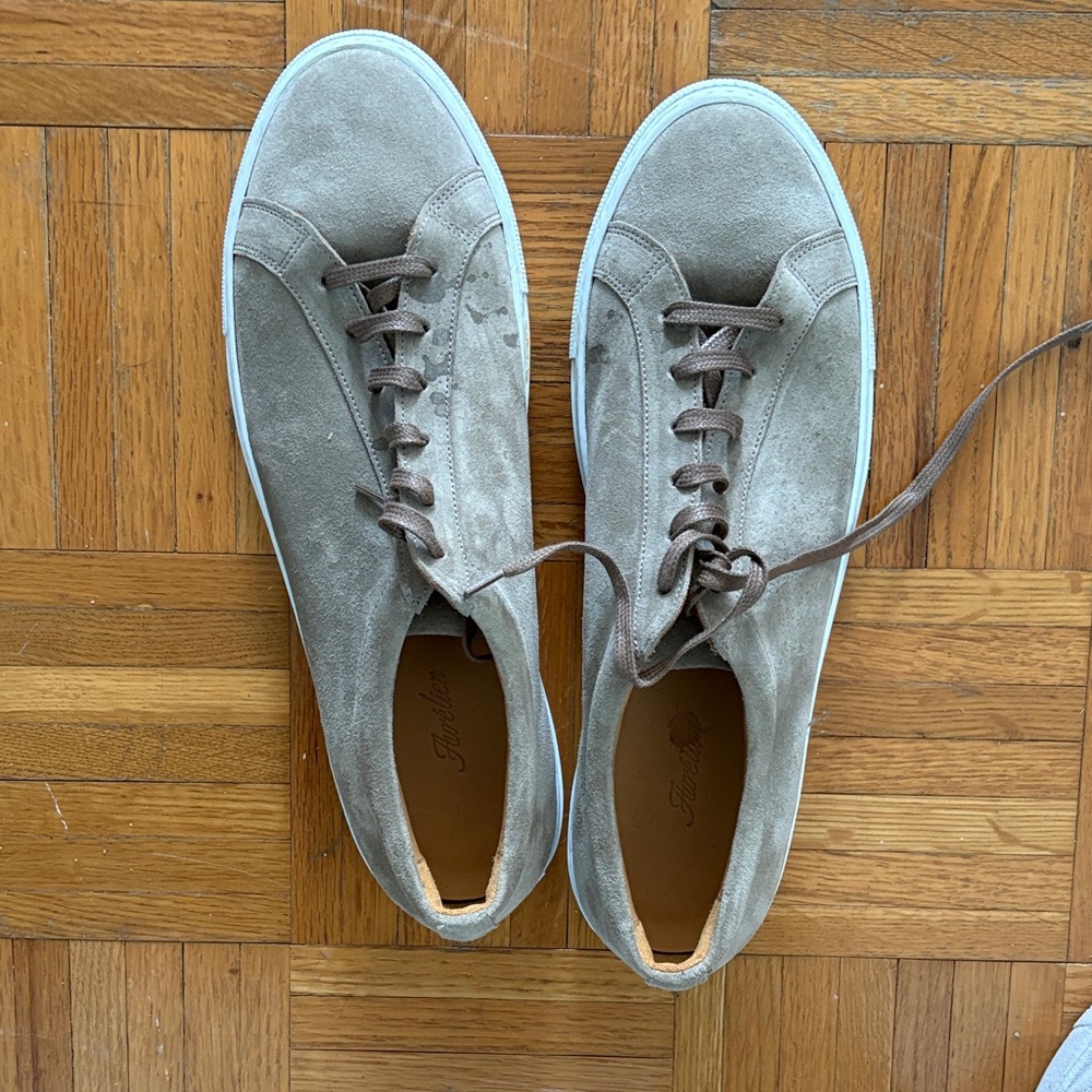 Taupe Suede Men's Sneakers